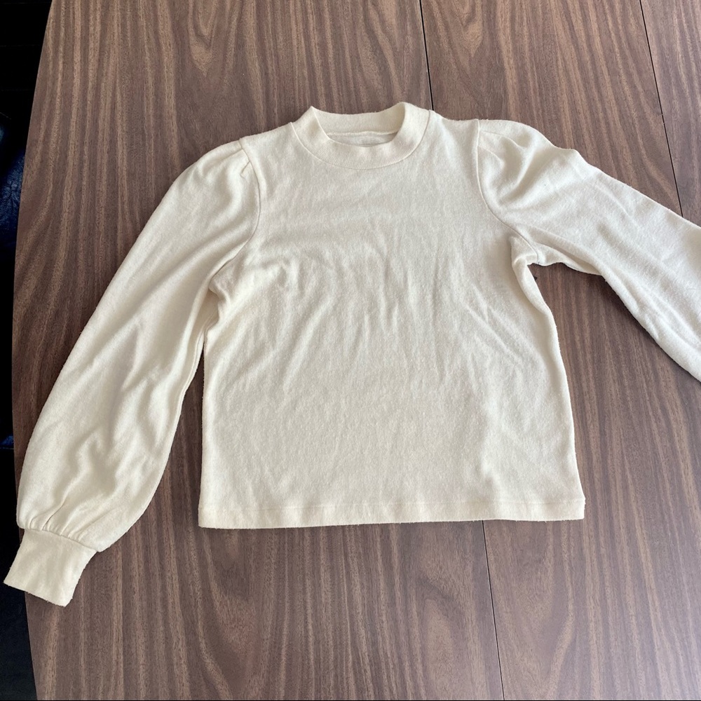 Madewell Cream Pullover Sweater